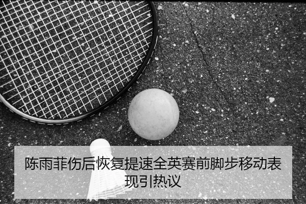 陈雨菲伤后恢复提速全英赛前脚步移动表现引热议